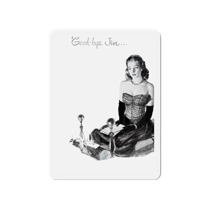 Goodbye Jim..., Listerine Antiseptic advertisement, 1948 (Magazine Illustration) Refrigerator Magnet - The Sticker Space