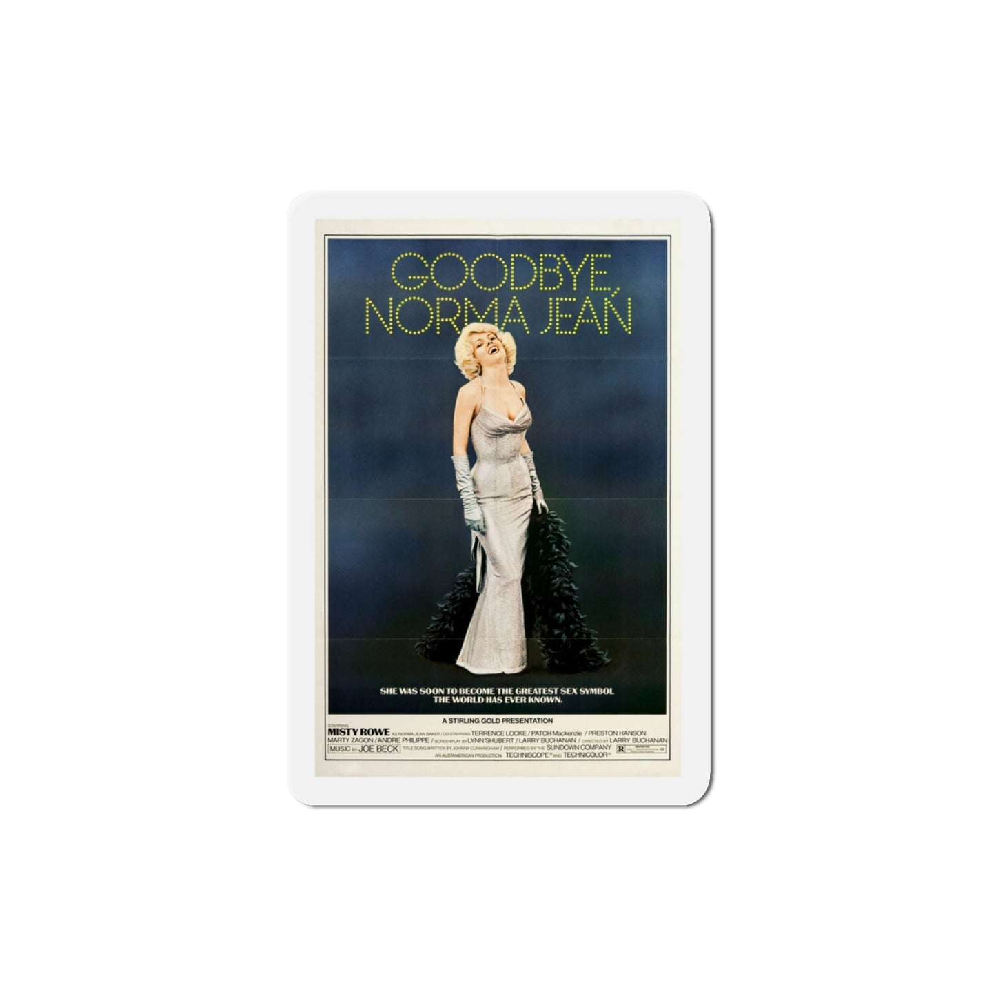 Goodbye Norma Jean 1976 Movie Poster Die-Cut Magnet-3 Inch-The Sticker Space