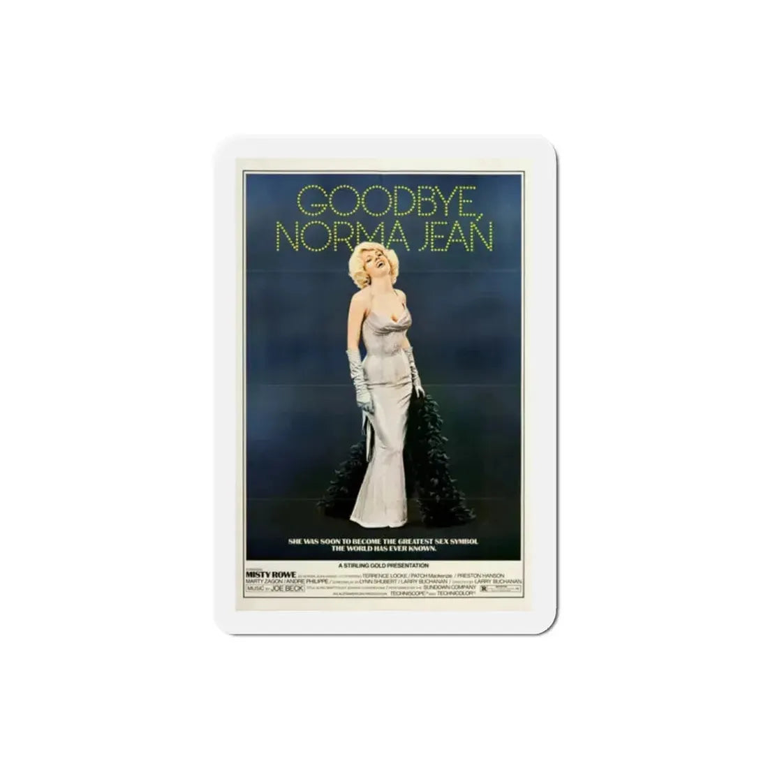 Goodbye Norma Jean 1976 Movie Poster Refrigerator Magnet 2 Inch - The Sticker Space