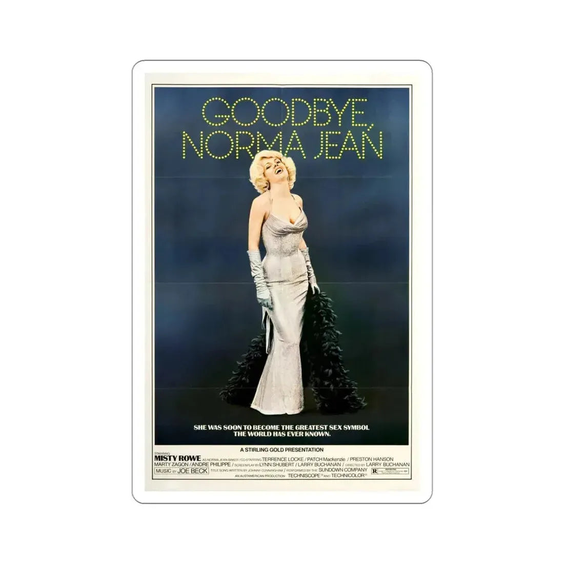 Goodbye Norma Jean 1976 Movie Poster STICKER Vinyl Die-Cut Decal 4 Inch - The Sticker Space