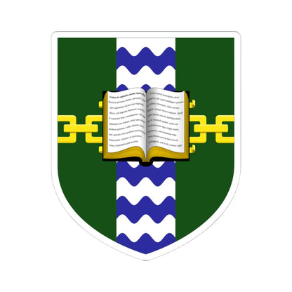 Goodenough College shield (United Kingdom) (Coat of Arms) STICKER Vinyl Kiss-Cut Decal 4 Inch White - The Sticker Space