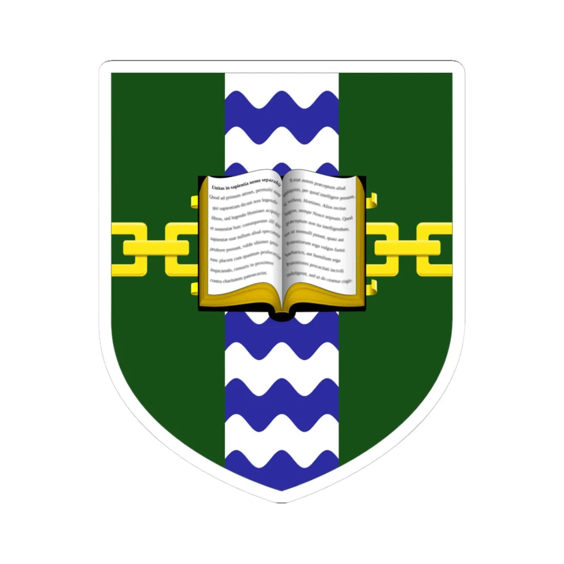 Goodenough College shield (United Kingdom) (Coat of Arms) STICKER Vinyl Kiss-Cut Decal - The Sticker Space