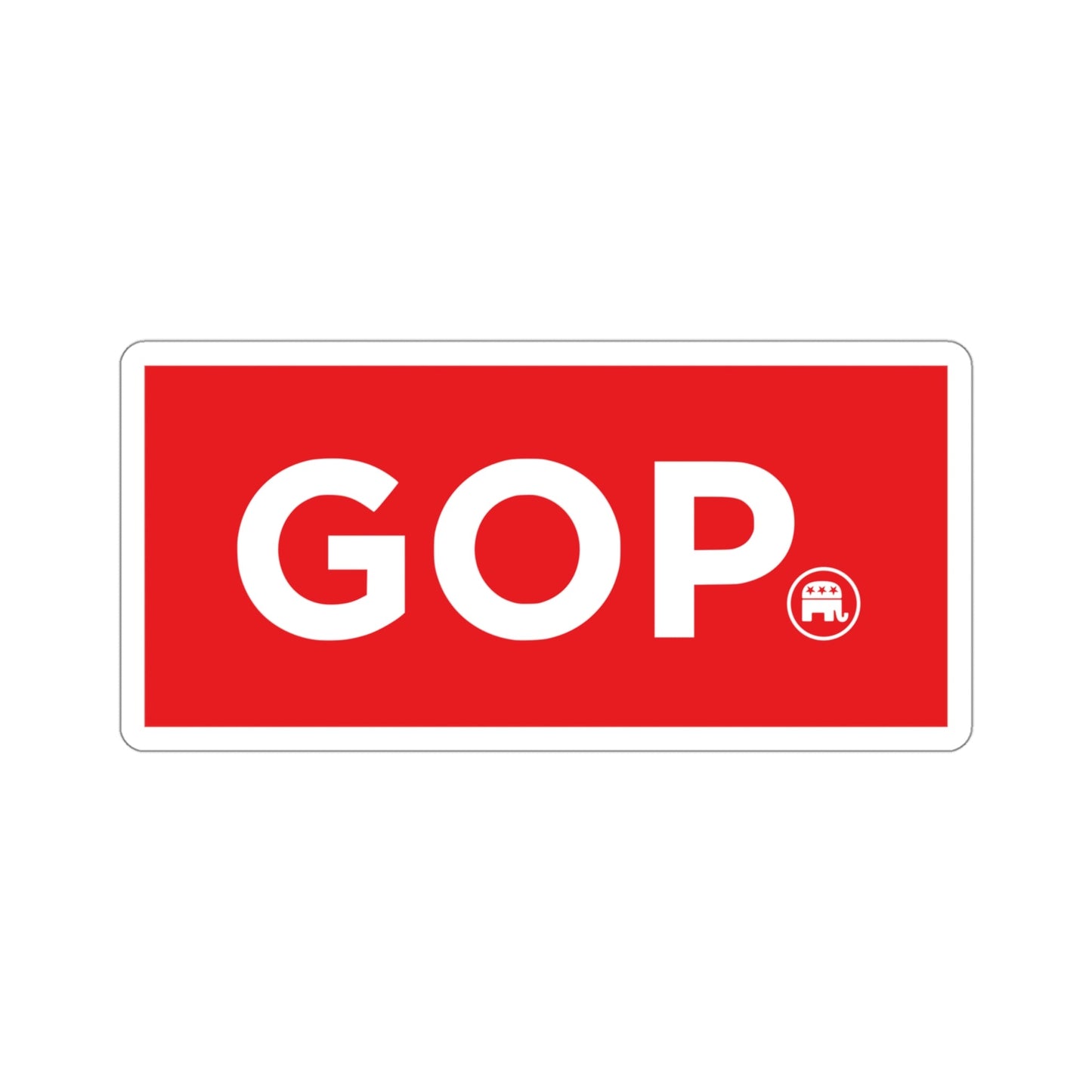 GOP Logo (United States) STICKER Vinyl Die-Cut Decal-4 Inch-The Sticker Space