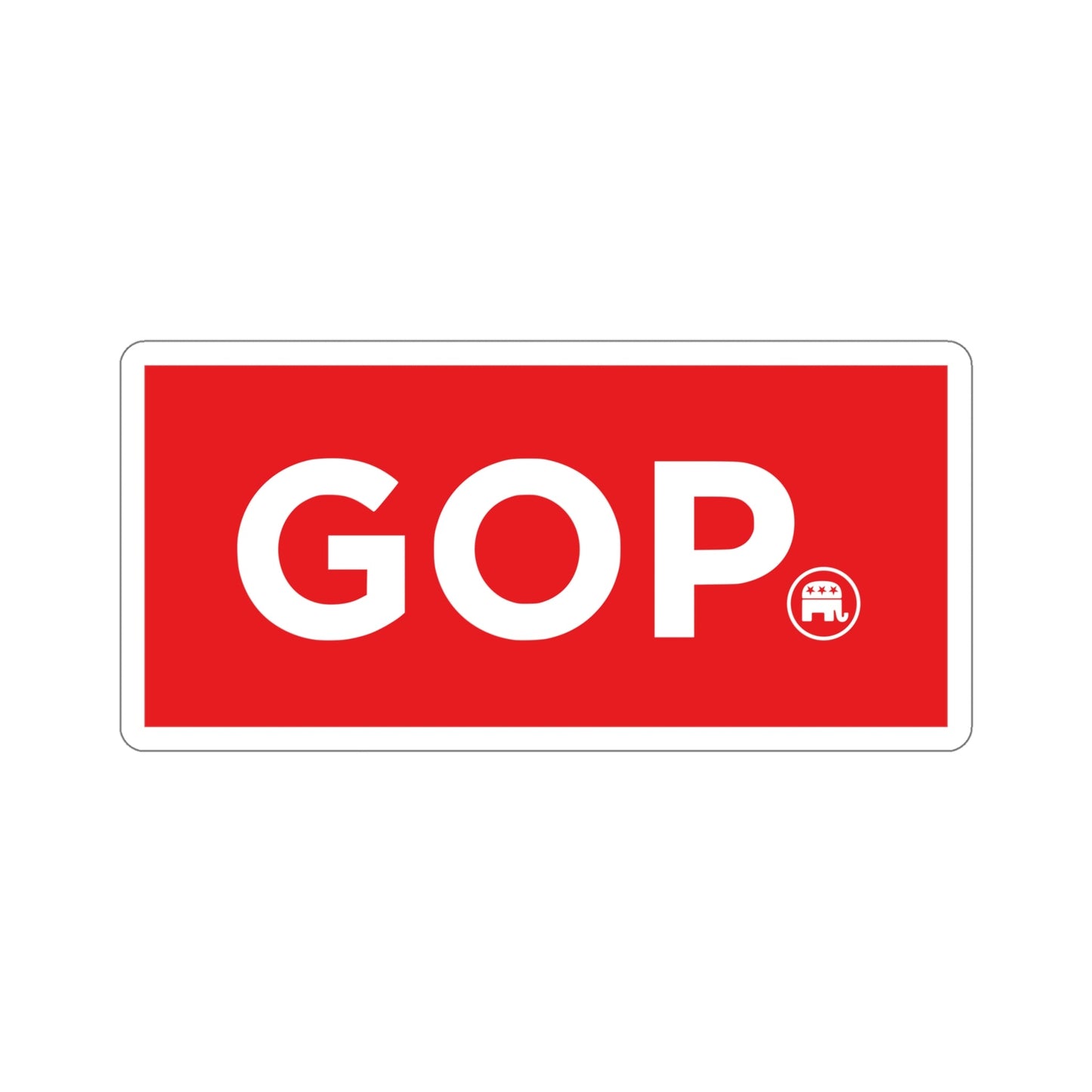 GOP Logo (United States) STICKER Vinyl Die-Cut Decal-6 Inch-The Sticker Space