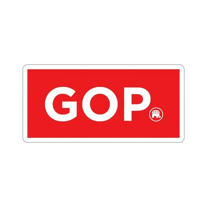 GOP Logo (United States) STICKER Vinyl Die-Cut Decal - The Sticker Space