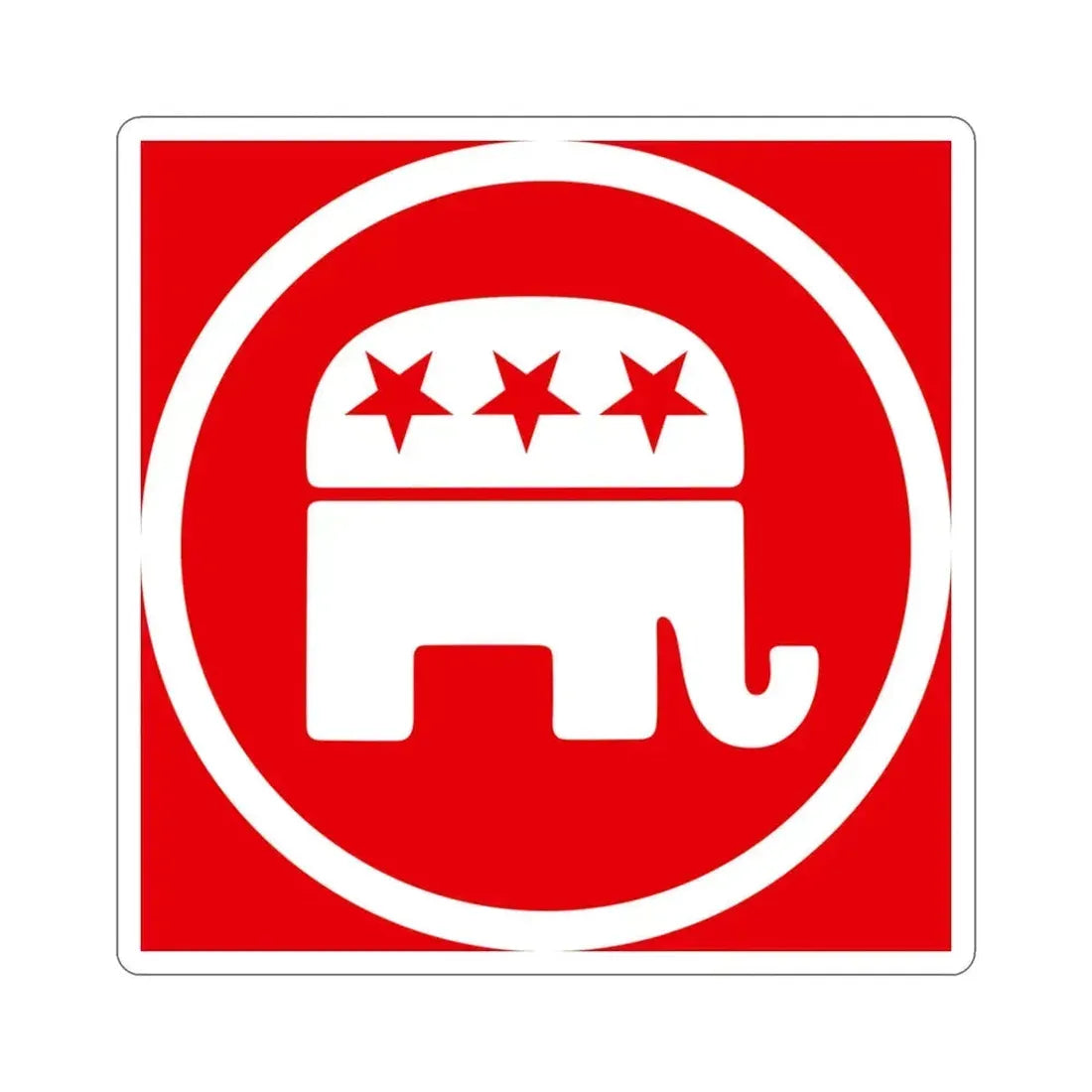 GOP Logo v2 (United States) STICKER Vinyl Die-Cut Decal 3 Inch - The Sticker Space