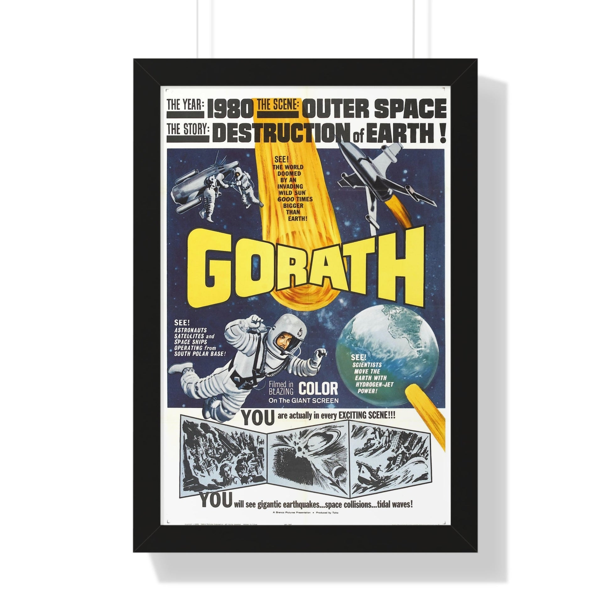 GORATH 1962 - Framed Movie Poster-16″ x 24″-The Sticker Space