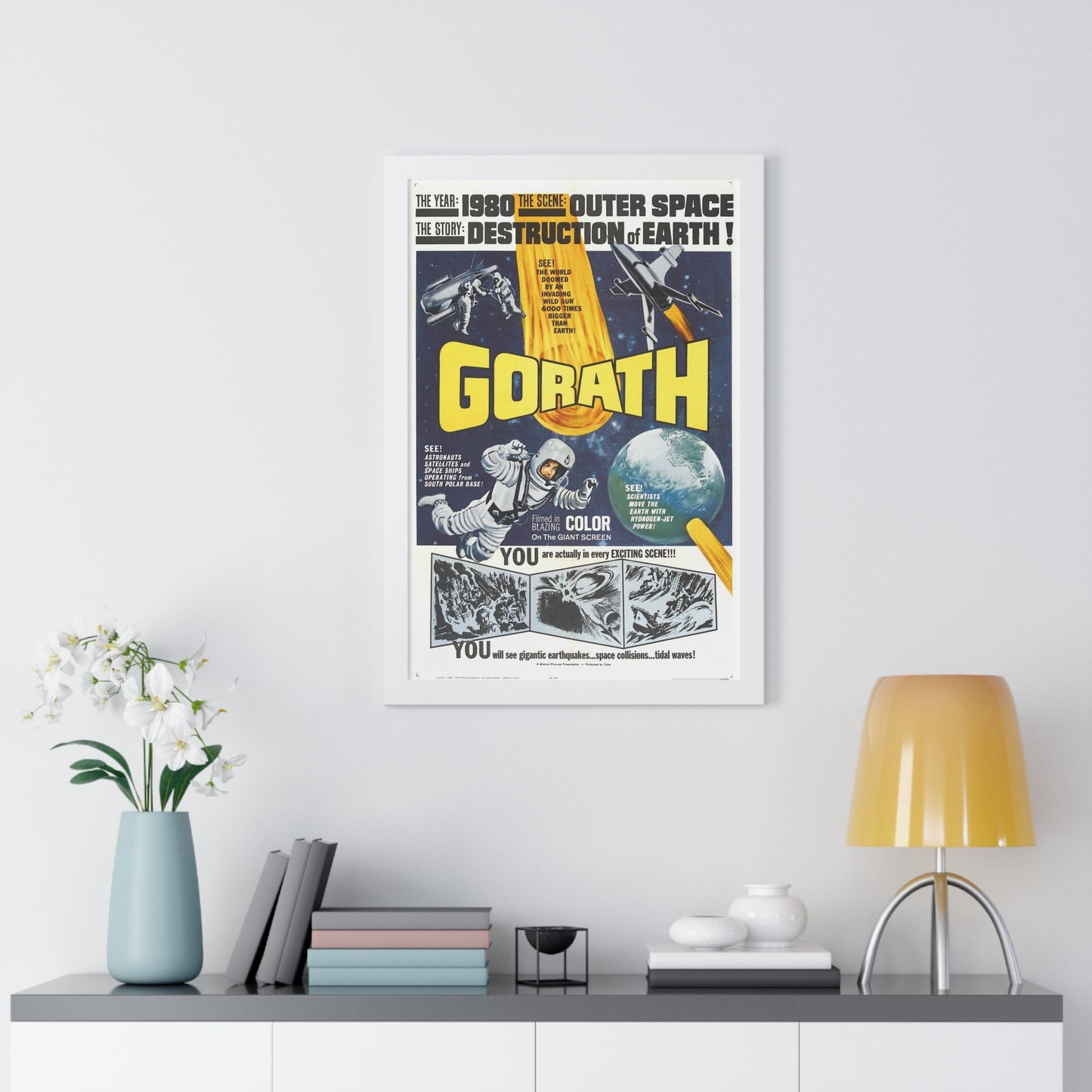 GORATH 1962 - Framed Movie Poster-The Sticker Space