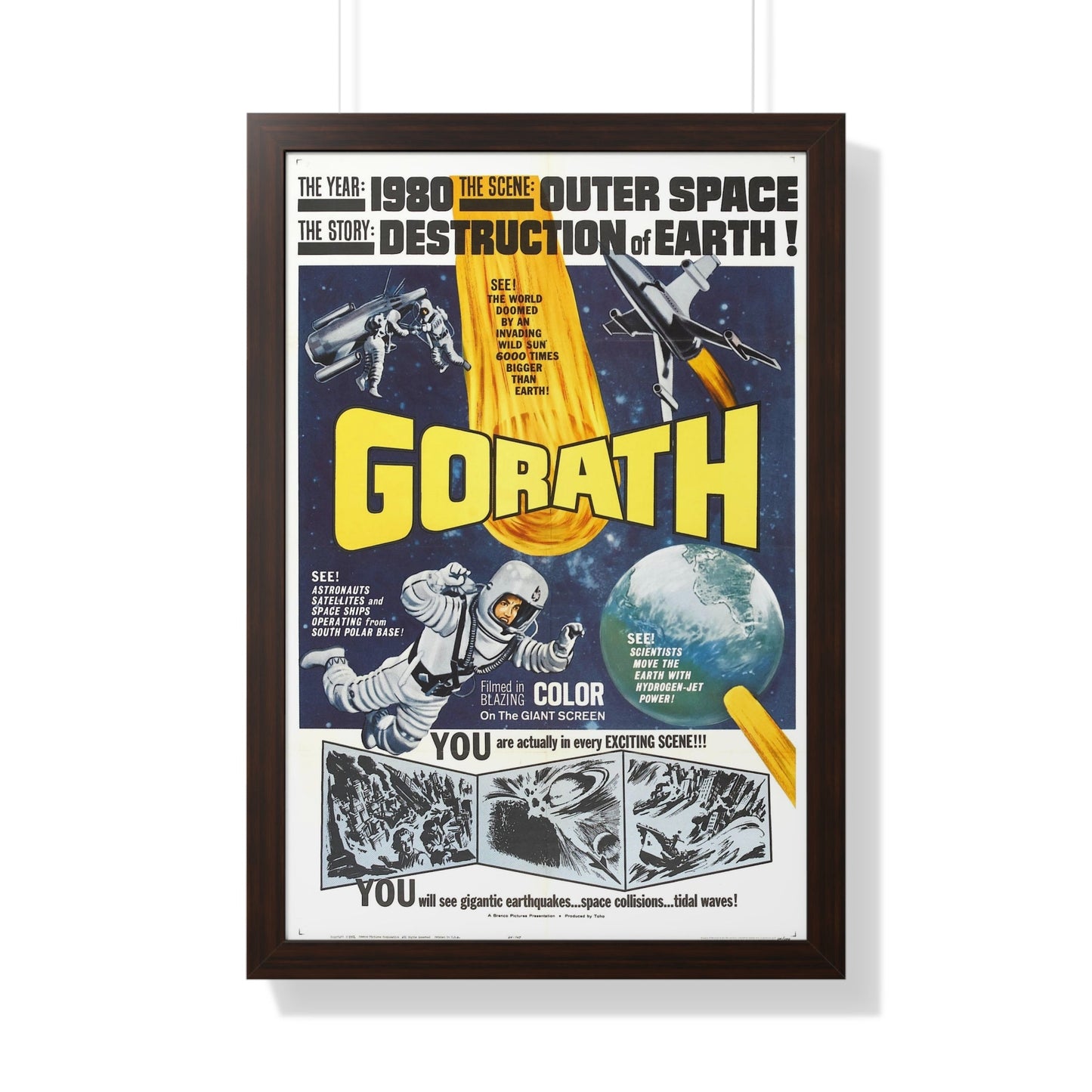 GORATH 1962 - Framed Movie Poster-20" x 30"-The Sticker Space