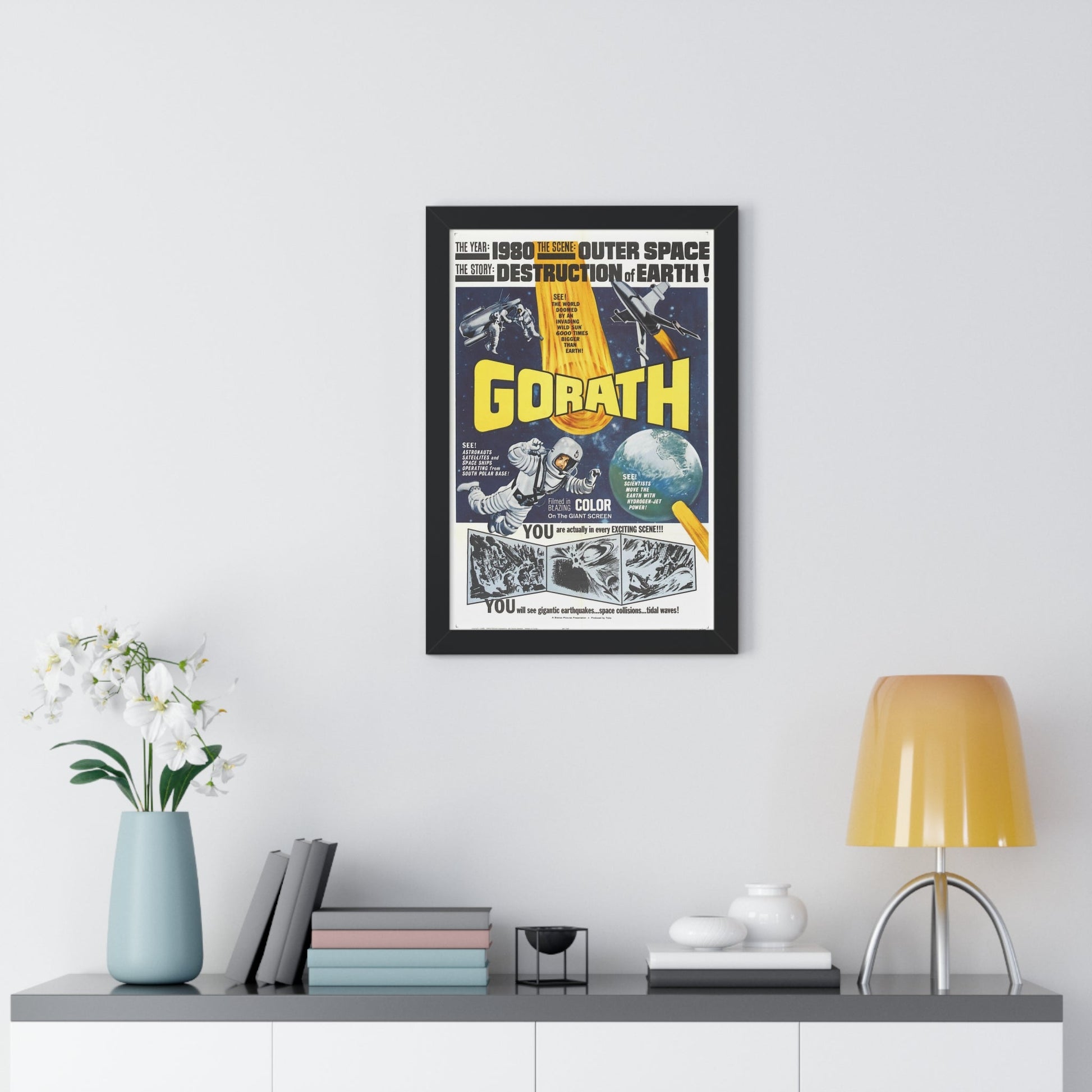 GORATH 1962 - Framed Movie Poster-The Sticker Space