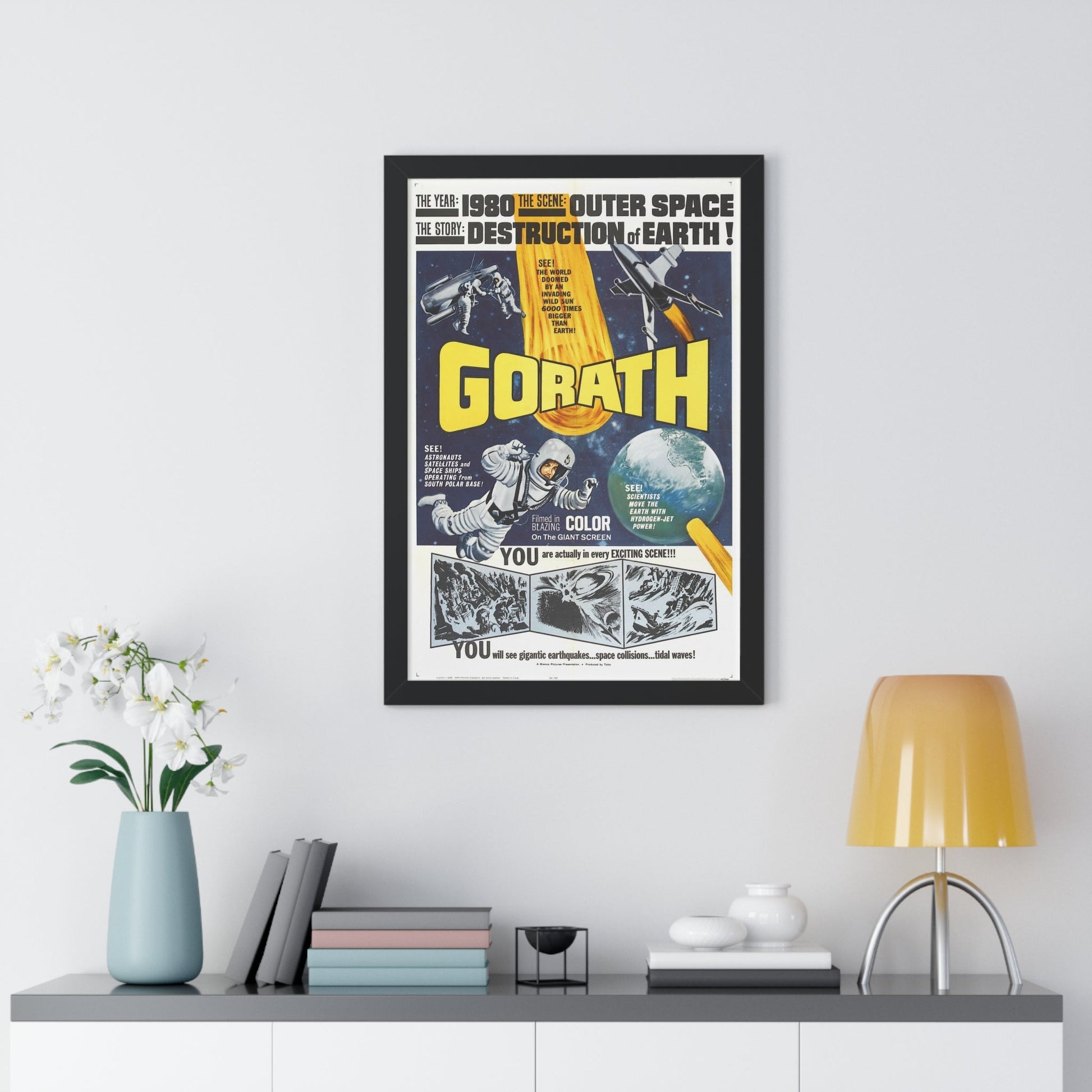 GORATH 1962 - Framed Movie Poster-The Sticker Space