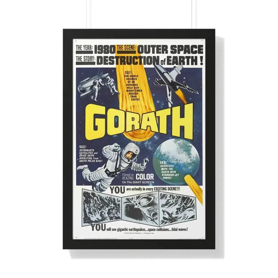 GORATH 1962 - Framed Movie Poster - The Sticker Space