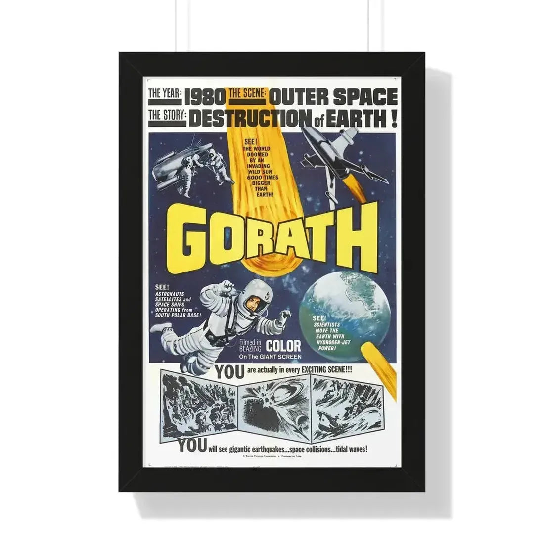 GORATH 1962 - Framed Movie Poster - The Sticker Space