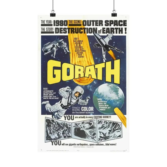 GORATH 1962 - Paper Movie Poster 12″ x 18″ Matte - The Sticker Space