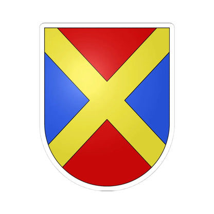 Gordola-coat of arms (Switzerland) (Coat of Arms) STICKER Vinyl Kiss-Cut Decal 4 Inch White - The Sticker Space
