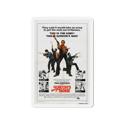 GORDON'S WAR 1973 Movie Poster - Refrigerator Magnet 3 Inch - The Sticker Space