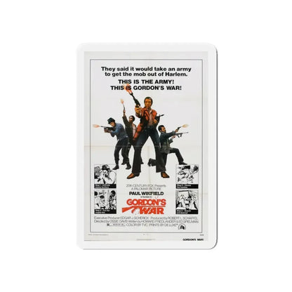 GORDON'S WAR 1973 Movie Poster - Refrigerator Magnet 6 Inch - The Sticker Space