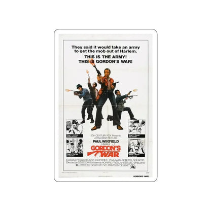 GORDON'S WAR 1973 Movie Poster STICKER Vinyl Die-Cut Decal - The Sticker Space