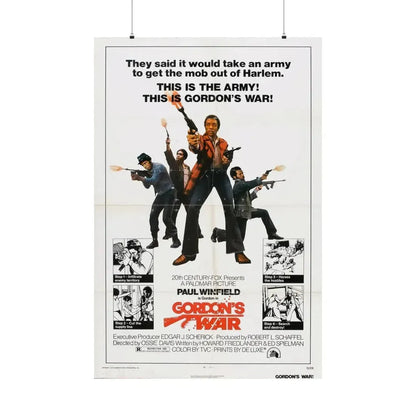 GORDON'S WAR 1973 - Paper Movie Poster 36" x 54" Matte - The Sticker Space