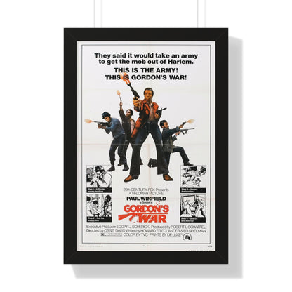 GORDON'S WAR 1973 - Framed Movie Poster-16″ x 24″-The Sticker Space