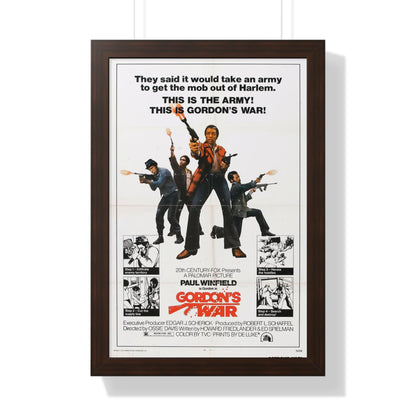 GORDON'S WAR 1973 - Framed Movie Poster-16″ x 24″-The Sticker Space