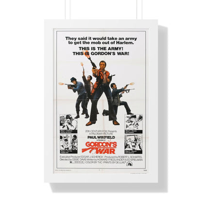 GORDON'S WAR 1973 - Framed Movie Poster-16″ x 24″-The Sticker Space