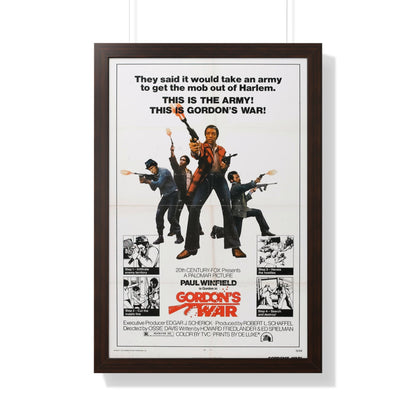 GORDON'S WAR 1973 - Framed Movie Poster-20" x 30"-The Sticker Space