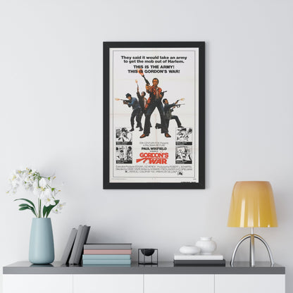 GORDON'S WAR 1973 - Framed Movie Poster-The Sticker Space