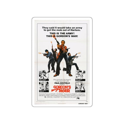 GORDON'S WAR 1973 Movie Poster STICKER Vinyl Die-Cut Decal-3 Inch-The Sticker Space