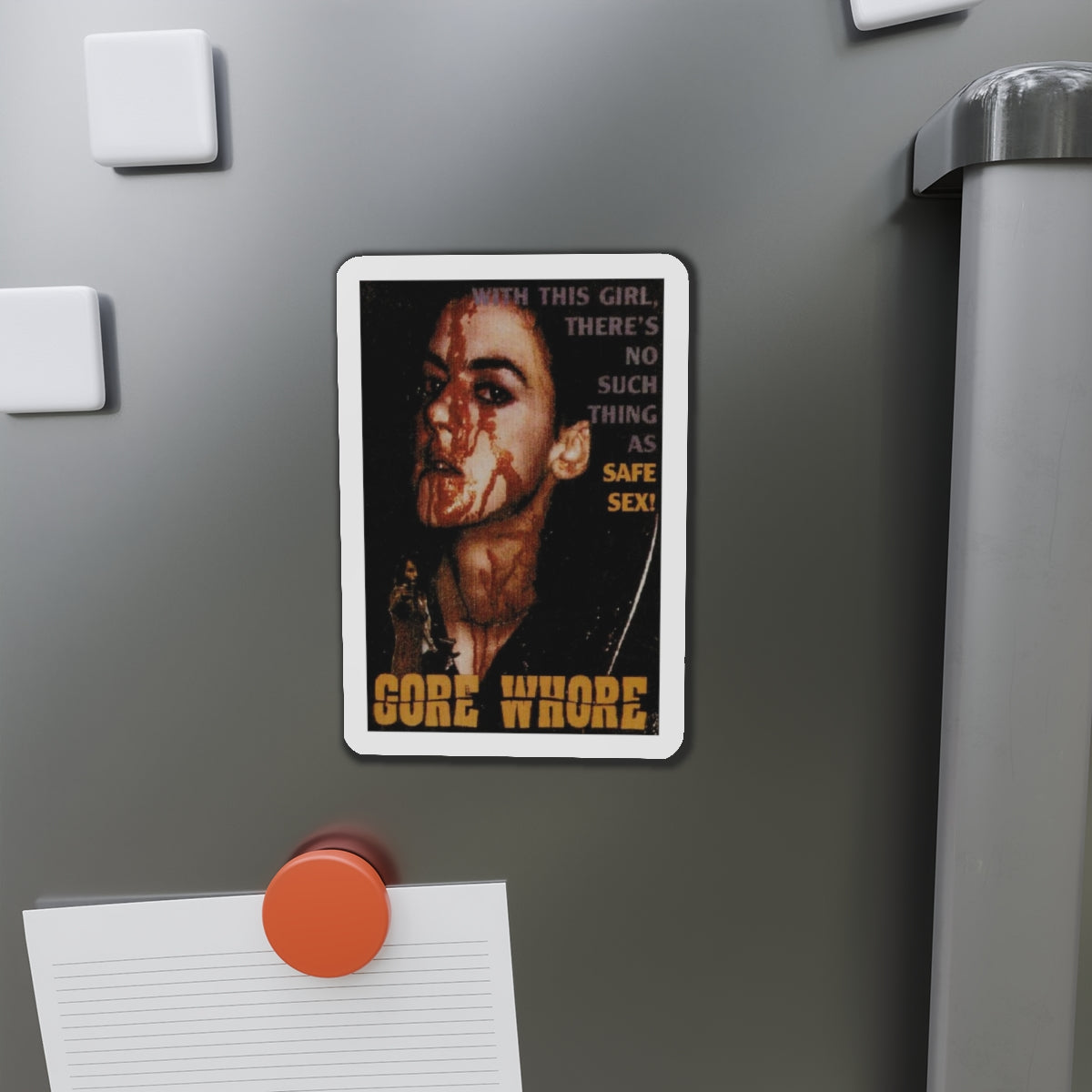 GORE WHORE 1994 Movie Poster - Die-Cut Magnet-The Sticker Space