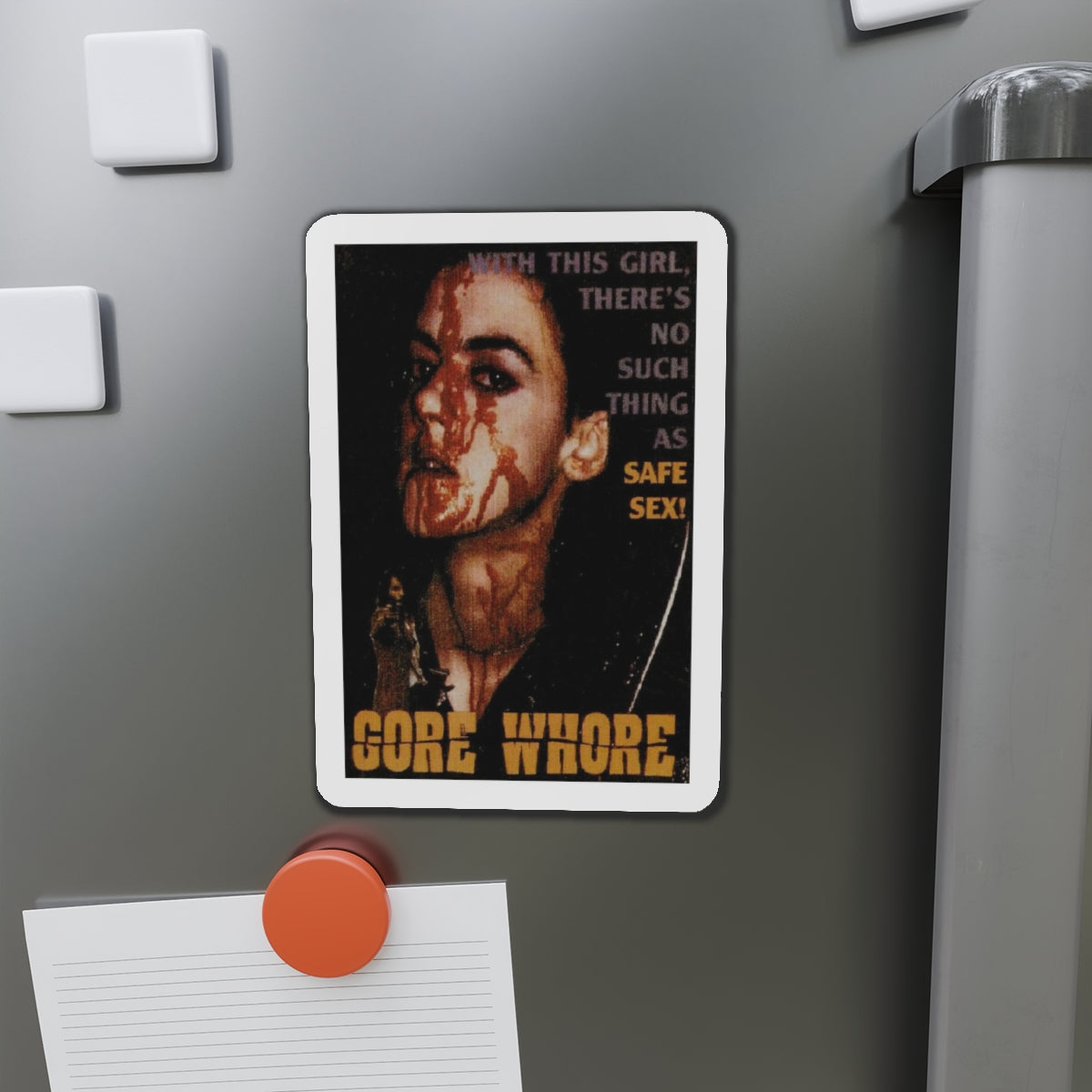 GORE WHORE 1994 Movie Poster - Die-Cut Magnet-The Sticker Space