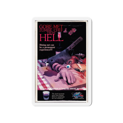 GOREMET ZOMBIE CHEF FROM HELL 1986 Movie Poster - Die-Cut Magnet-4" x 4"-The Sticker Space