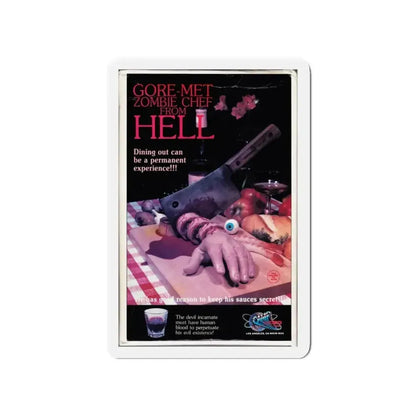 GOREMET ZOMBIE CHEF FROM HELL 1986 Movie Poster - Refrigerator Magnet - The Sticker Space