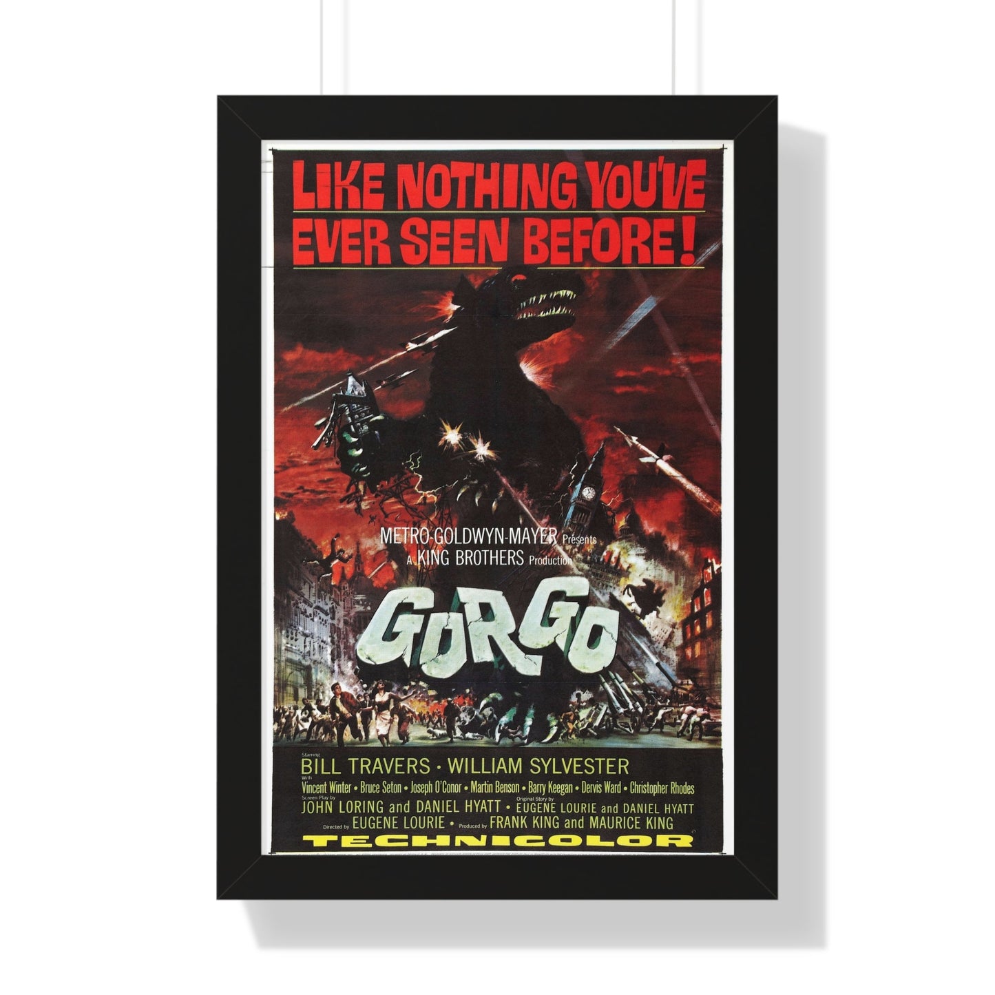 GORGO 1961 - Framed Movie Poster-16″ x 24″-The Sticker Space