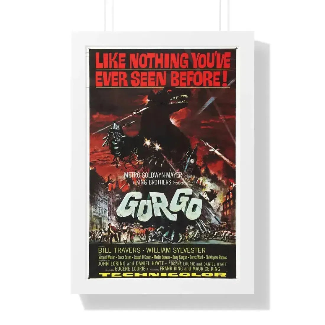 GORGO 1961 - Framed Movie Poster 16″ x 24″ White - The Sticker Space