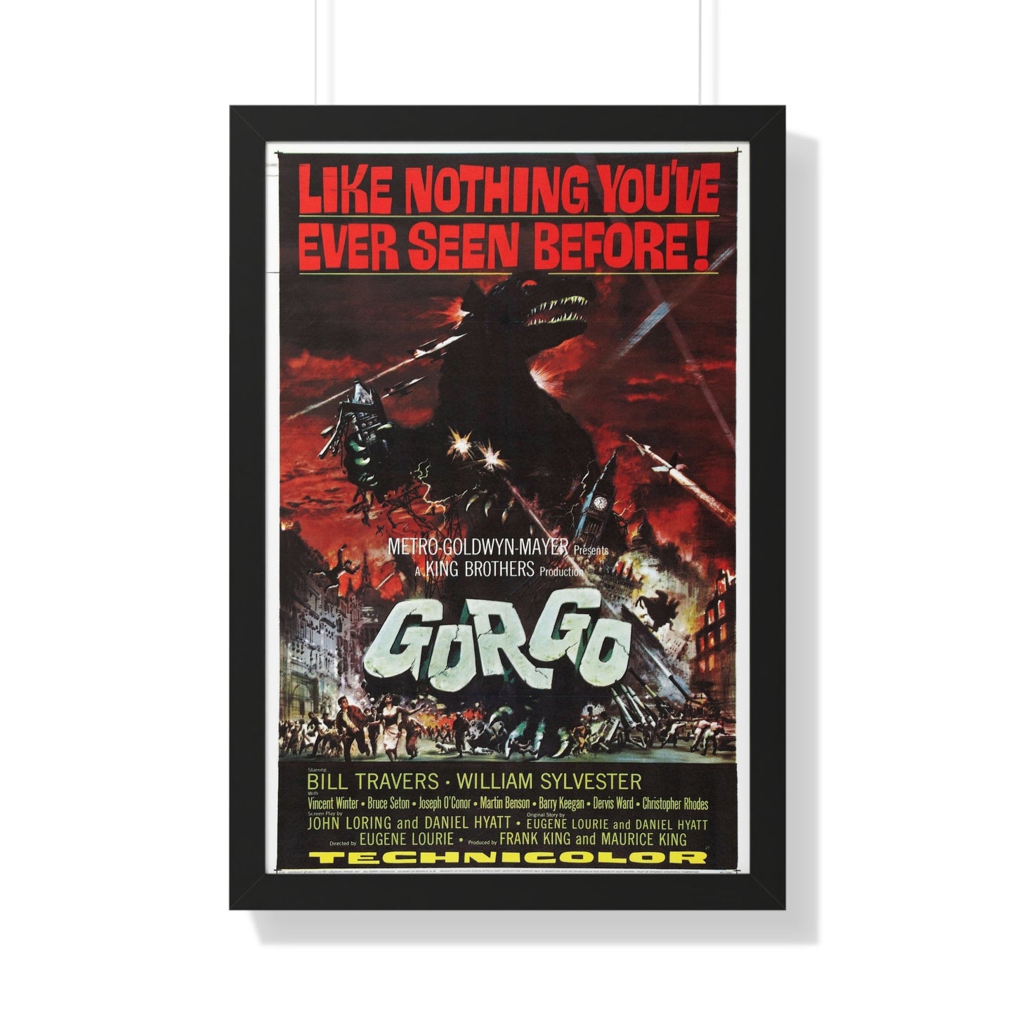 GORGO 1961 - Framed Movie Poster-20" x 30"-The Sticker Space