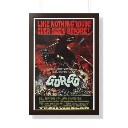 GORGO 1961 - Framed Movie Poster 20" x 30" Walnut - The Sticker Space