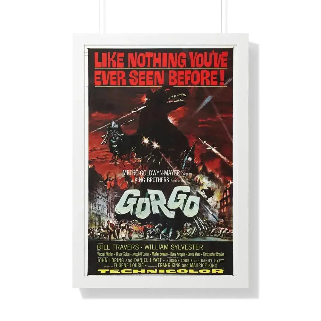 GORGO 1961 - Framed Movie Poster 20" x 30" White - The Sticker Space