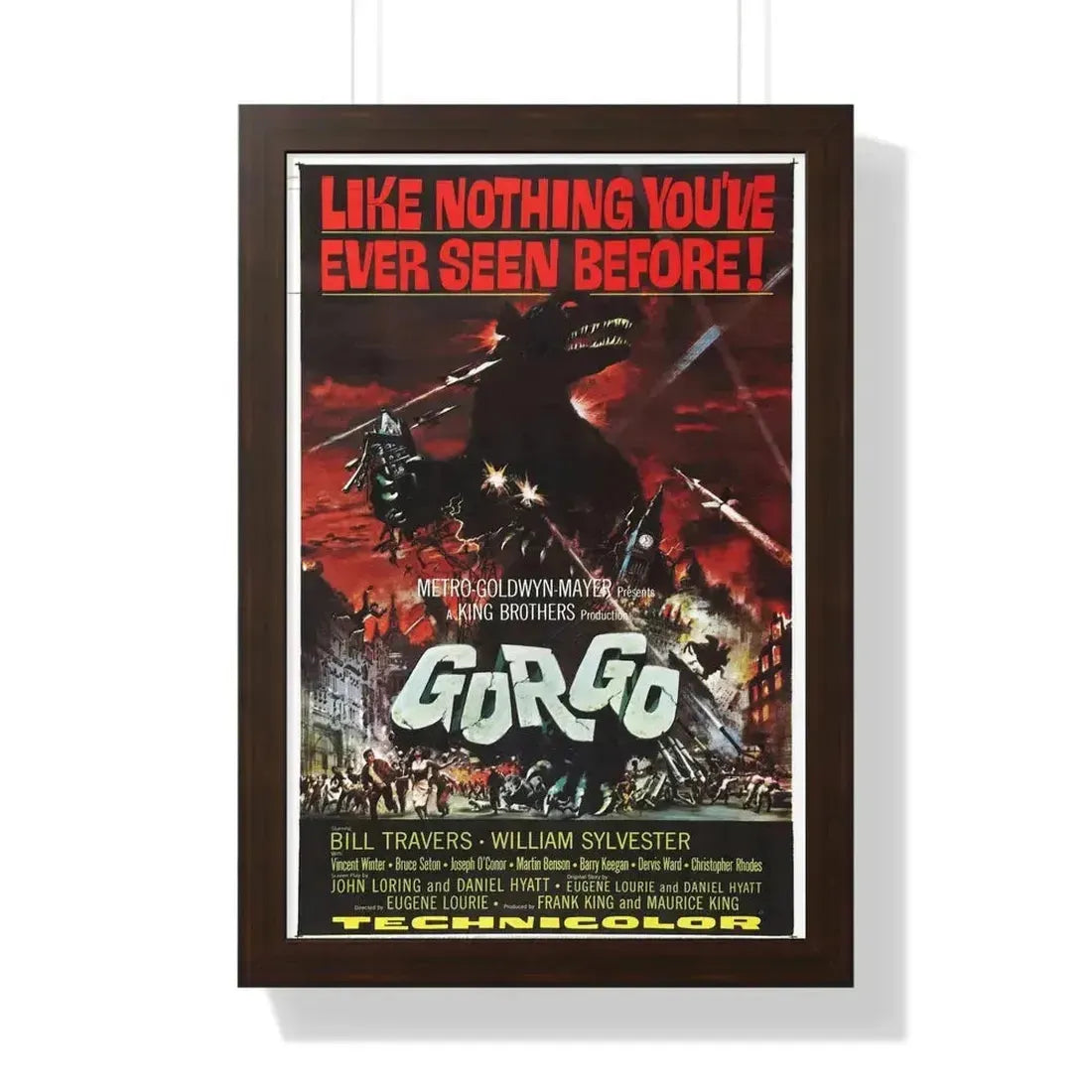 GORGO 1961 - Framed Movie Poster - The Sticker Space