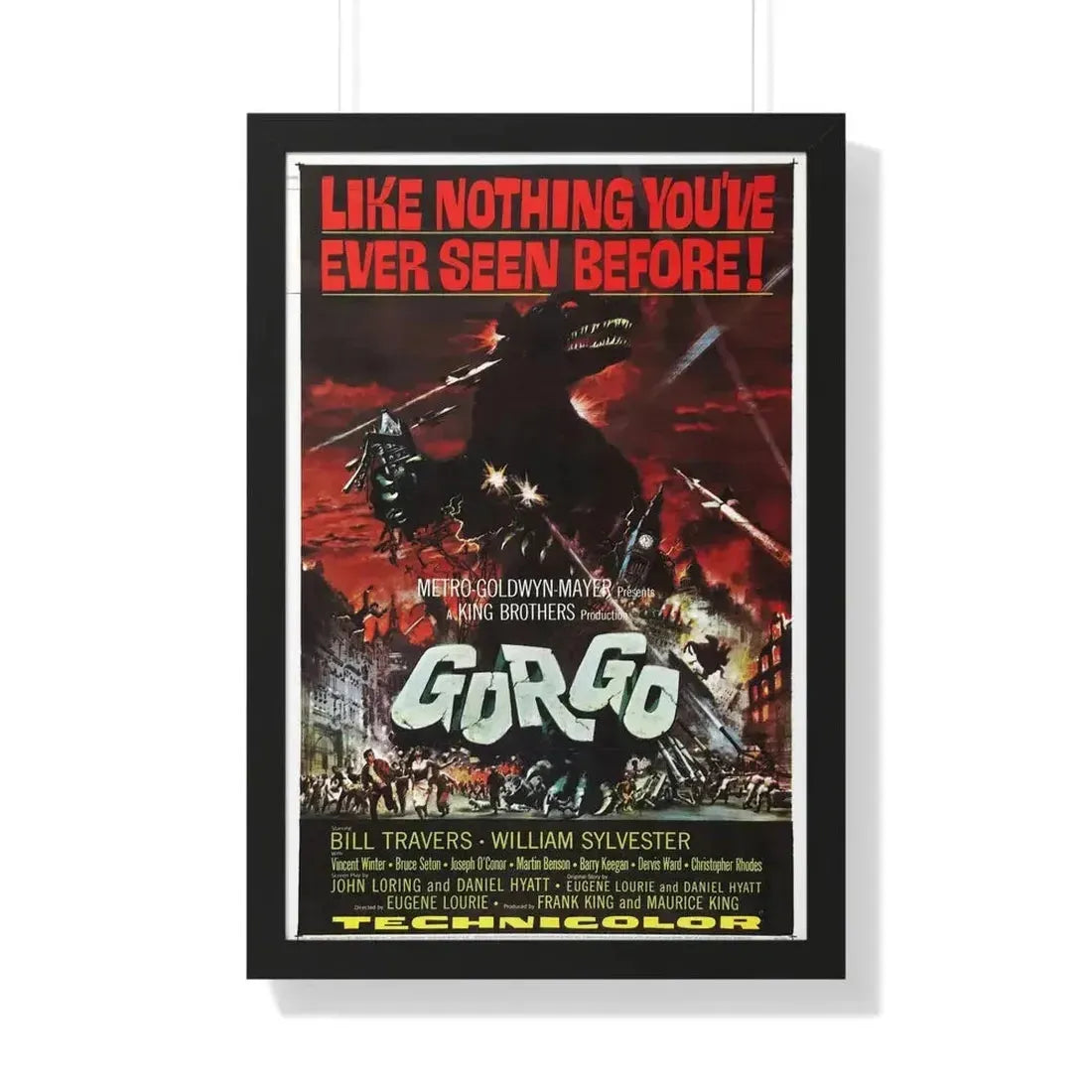 GORGO 1961 - Framed Movie Poster - The Sticker Space