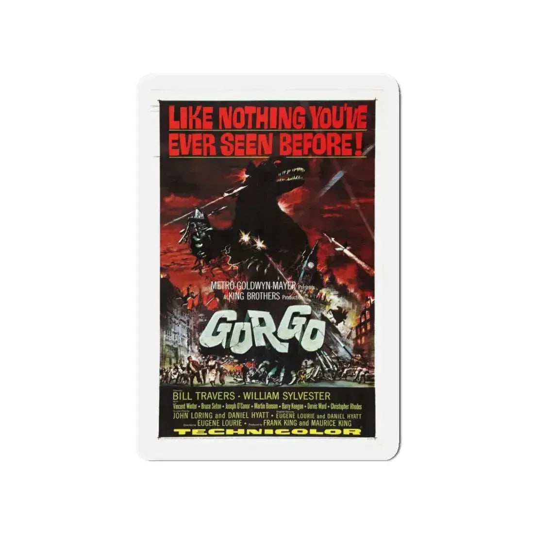 GORGO 1961 Movie Poster - Refrigerator Magnet 4 Inch - The Sticker Space