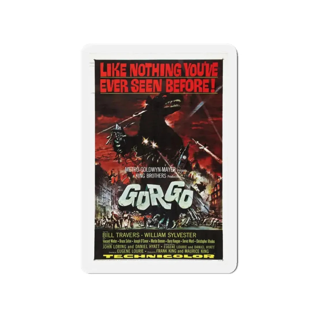 GORGO 1961 Movie Poster - Refrigerator Magnet 4 Inch - The Sticker Space