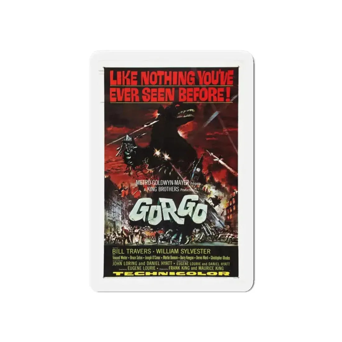 GORGO 1961 Movie Poster - Refrigerator Magnet - The Sticker Space