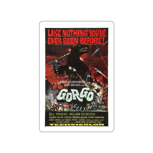 GORGO 1961 Movie Poster STICKER Vinyl Die-Cut Decal 2 Inch - The Sticker Space