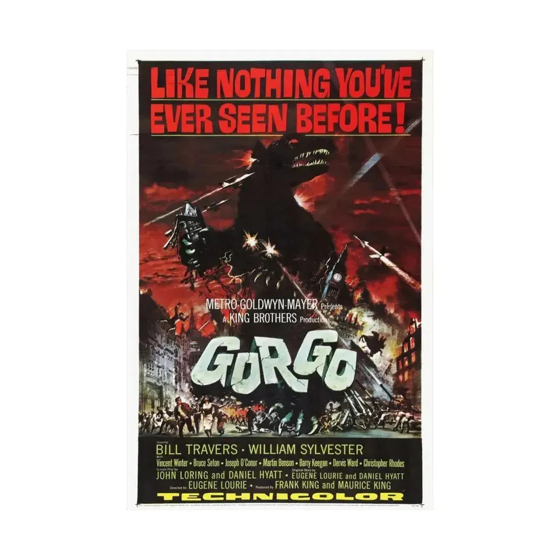 GORGO 1961 - Paper Movie Poster - The Sticker Space