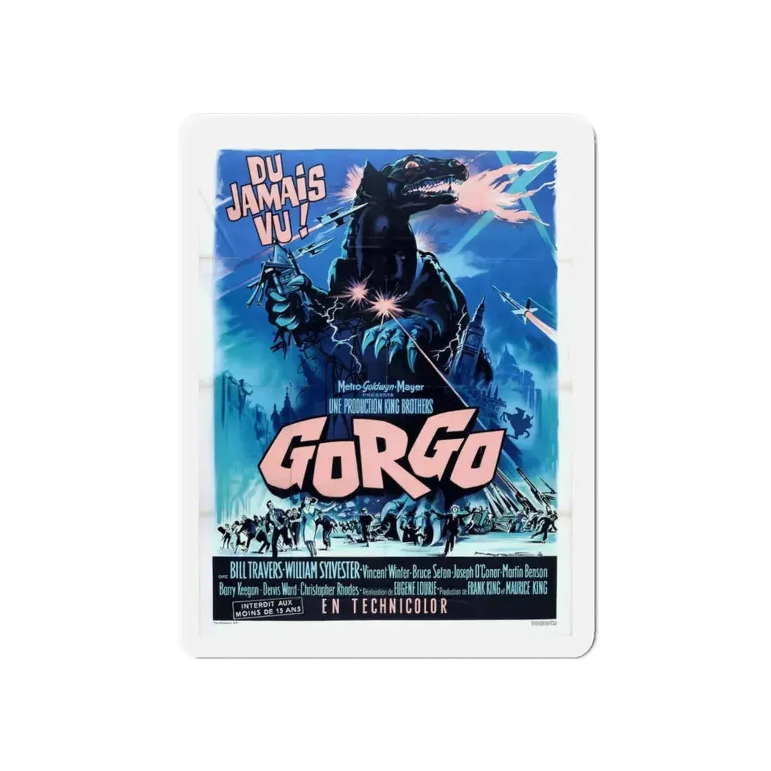 GORGO (2) 1961 Movie Poster - Refrigerator Magnet 6 Inch - The Sticker Space