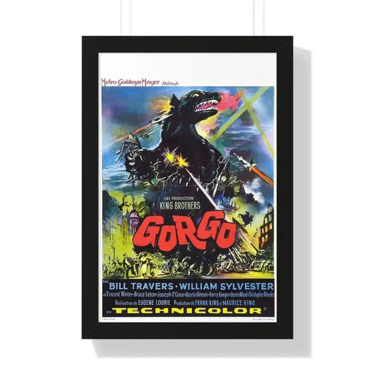 GORGO (3) 1961 - Framed Movie Poster 16″ x 24″ Black - The Sticker Space