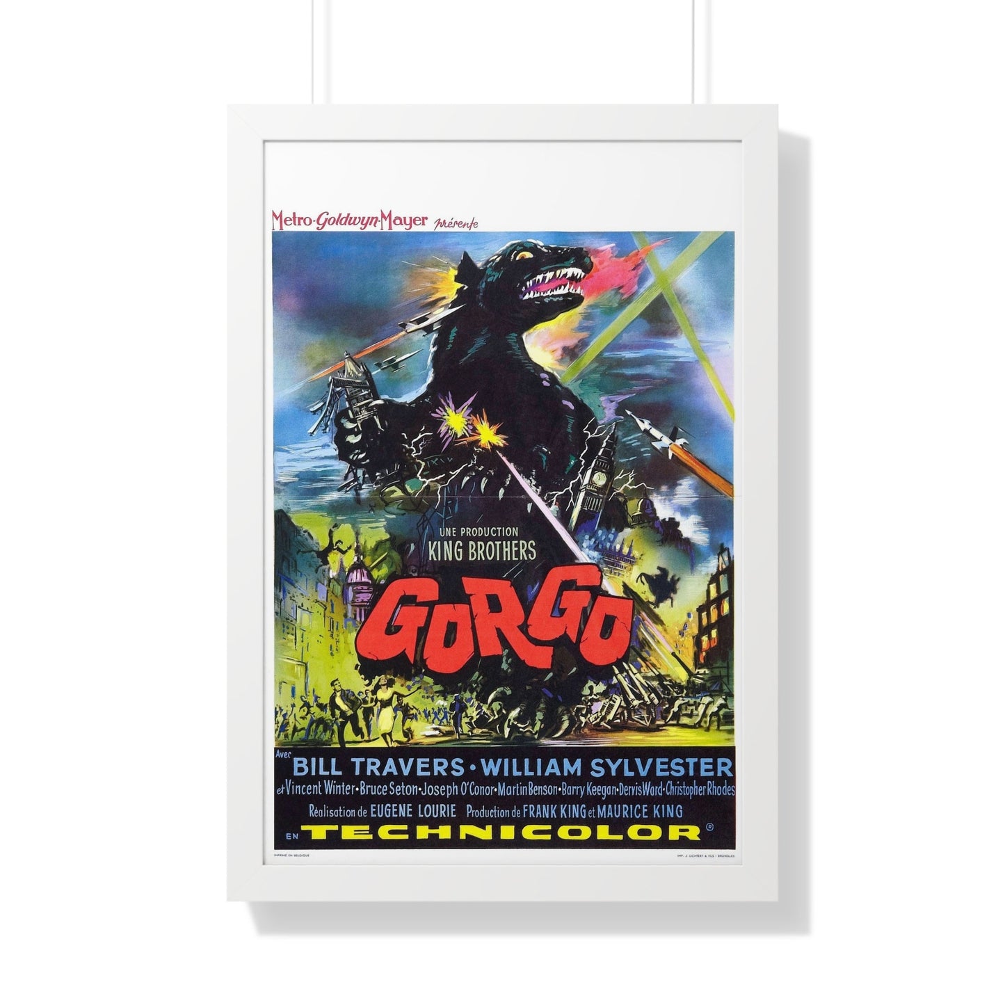 GORGO (3) 1961 - Framed Movie Poster-20" x 30"-The Sticker Space