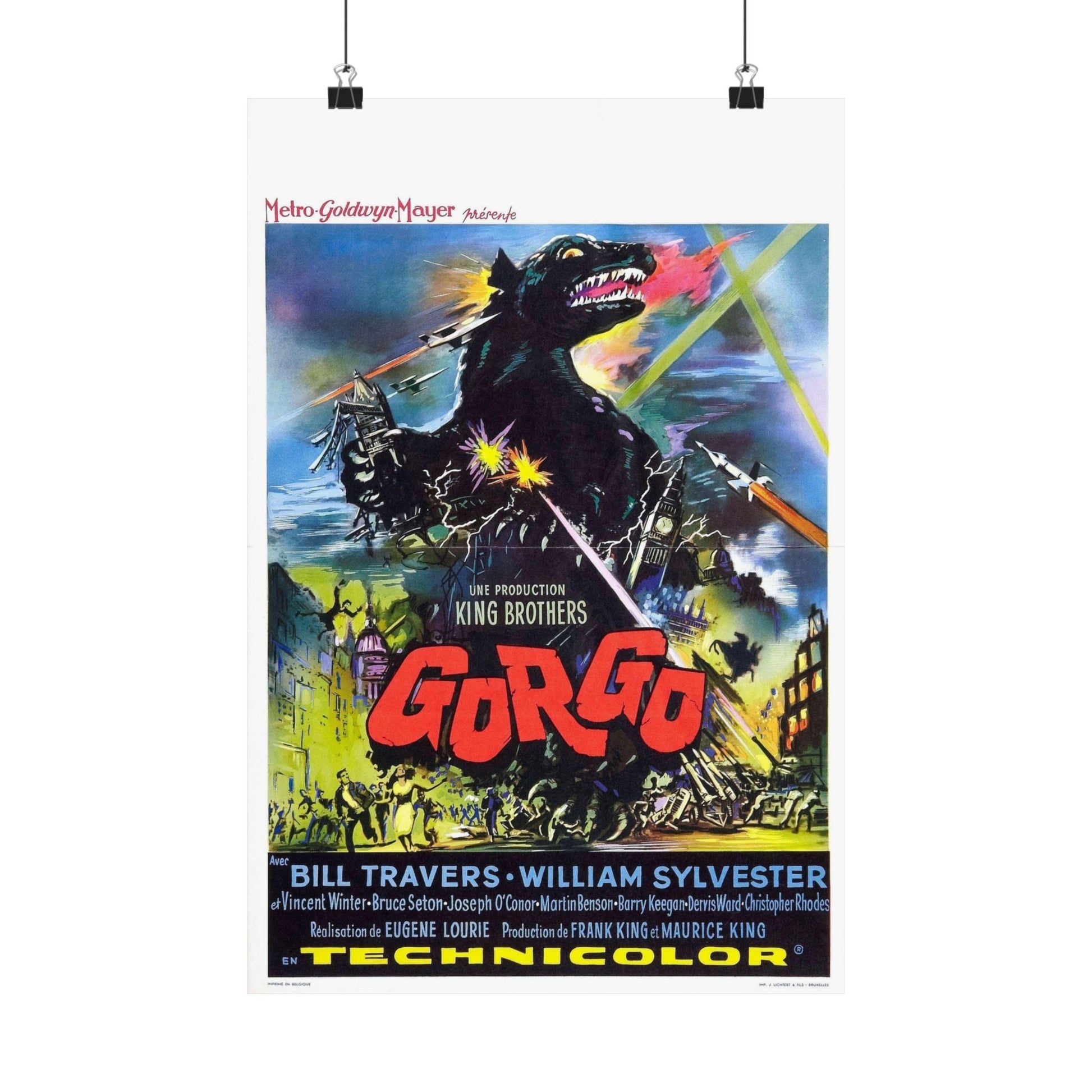 GORGO (3) 1961 - Paper Movie Poster-12″ x 18″-The Sticker Space