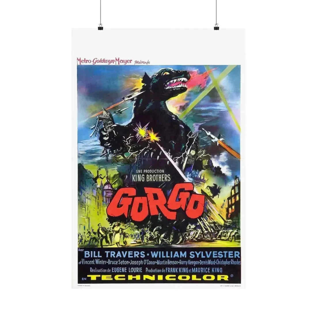 GORGO (3) 1961 - Paper Movie Poster 24″ x 36″ Matte - The Sticker Space